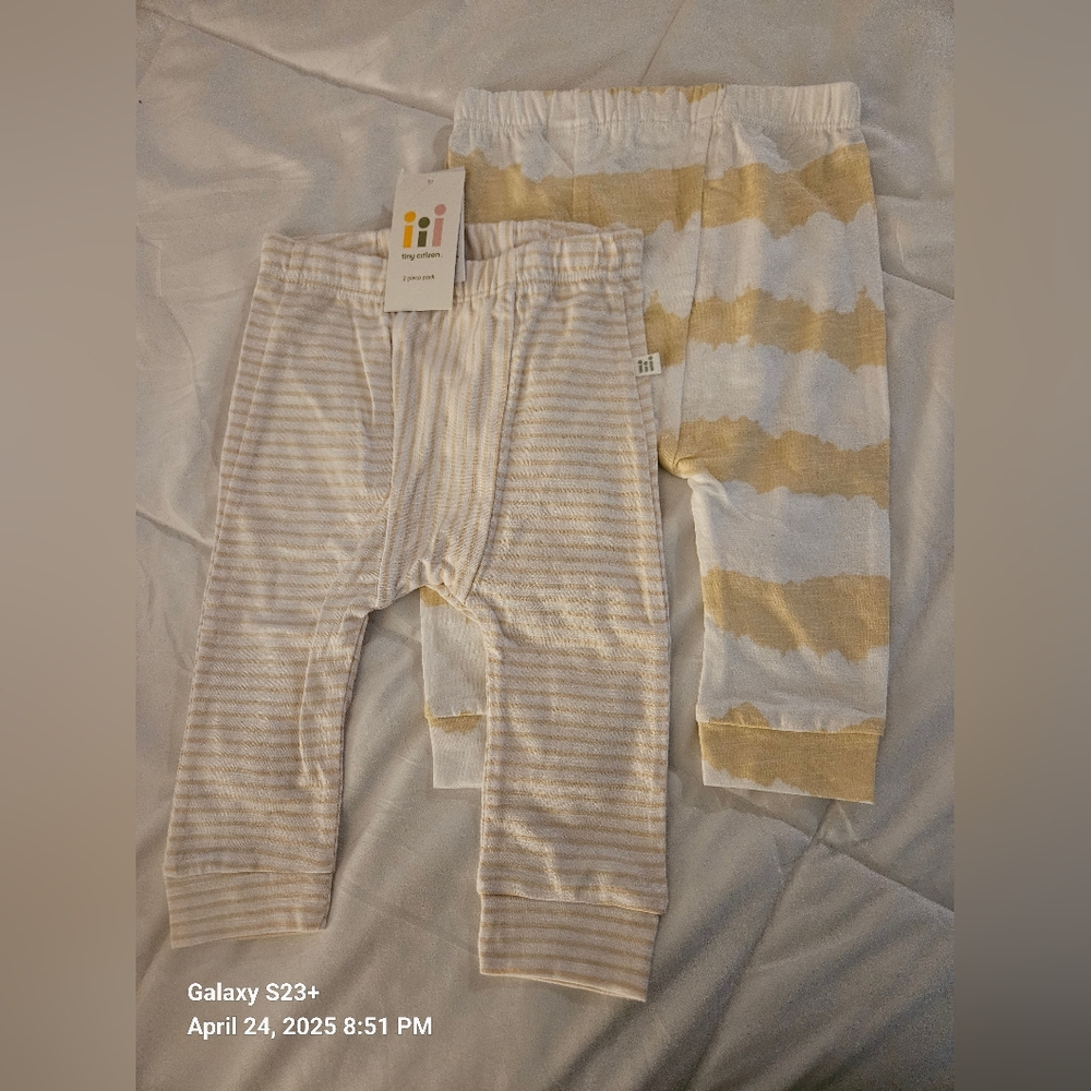2pc Striped Kids Leggings